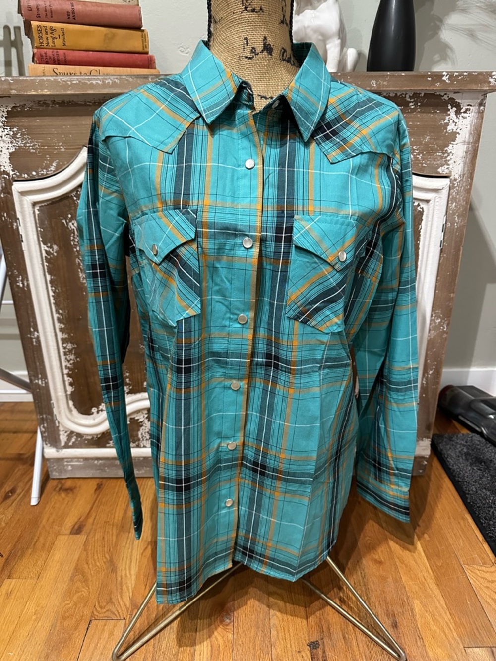 Ladies Large Wrangler Western Shirt